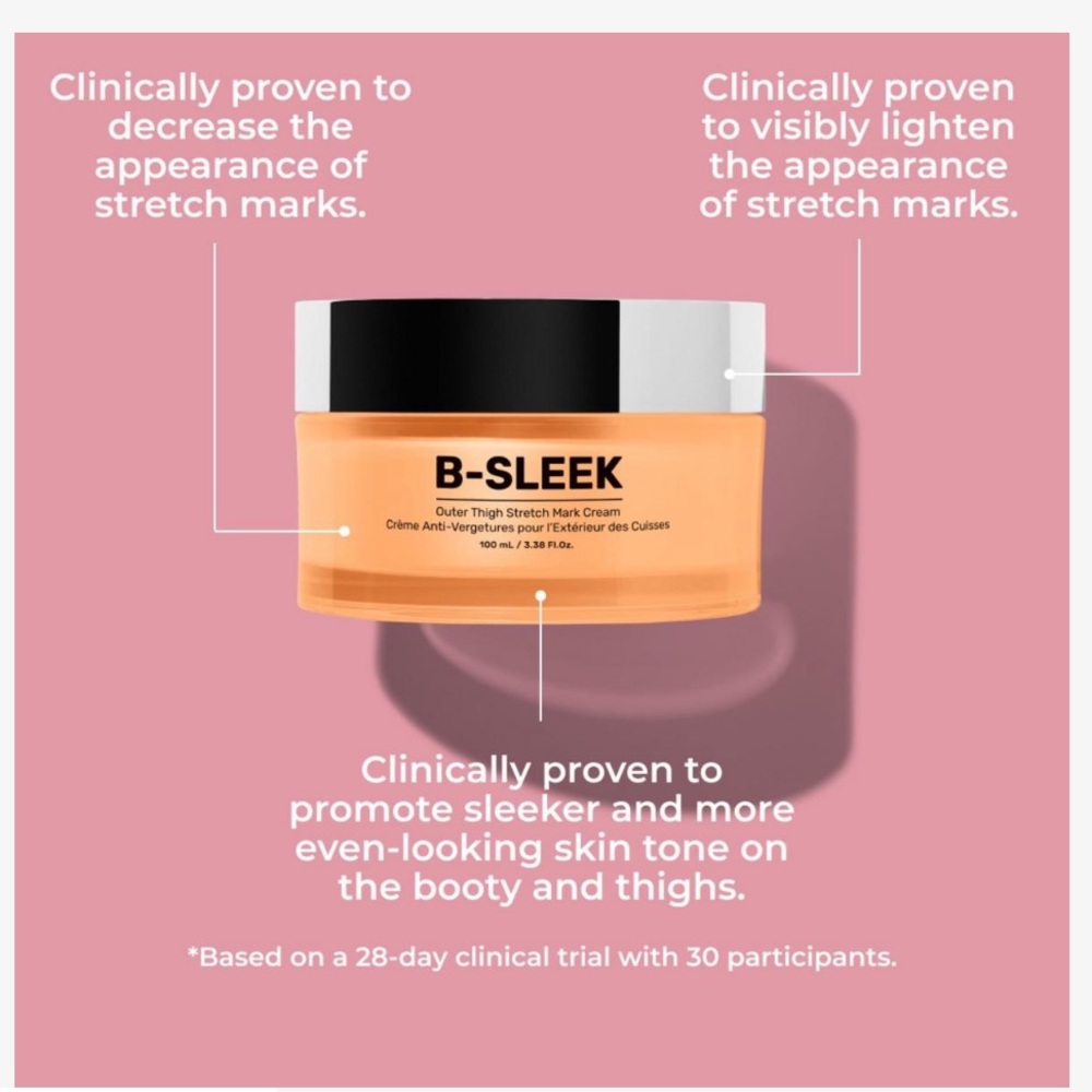 MAËLYS Cosmetics B-SLEEK Outer Thigh Stretch Mark Cream😃 brand, new unopened - Picture 4 of 7